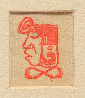 Xavier Martinez (1869-1943) Signature Stamp or Seal c1910s/20s