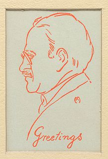 Xavier Martinez (1869-1943) Watercolor Drawing Sillouette c1915