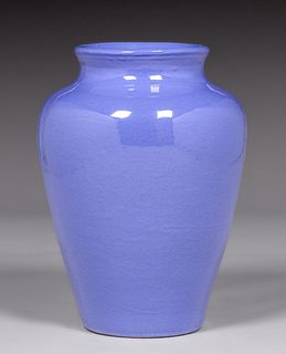 Zanesville Stoneware Co Blue Oil Jar c1920s.