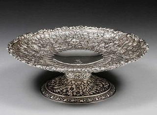 Tiffany & Co Sterling Silver Aesthetic Movement Tazza c1890s