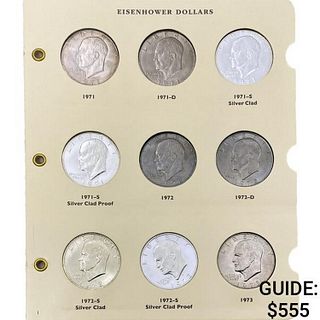 1971-1978 Eisenhower Dollar Set [36 Coins   