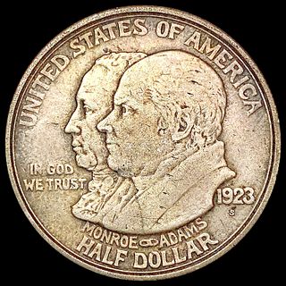 1923-S Monroe Half Dollar LIGHTLY CIRCULATED