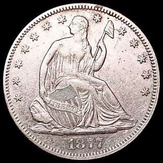 1877 Seated Liberty Half Dollar CHOICE AU