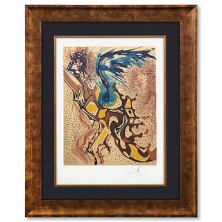 Salvador Dali- Original Lithograph "Angels of the Rebirth"