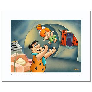 The Flintstones "Fred Tossing Pebbles" Numbered Limited Edition with Certificate of Authenticity.