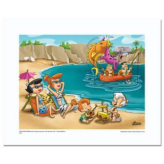 The Flintstones "A Day at the Beach" Numbered Limited Edition with Certificate of Authenticity.