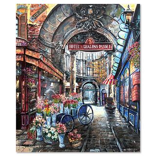 Vadik Suljakov, "Hotel De Chalons Passet" Hand Embellished Limited Edition Printer's Proof on Canvas (36" x 30"), Numbered Inverso and Hand Signed wit