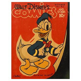 Trevor Carlton, "Donald's Opening Number" Limited Edition on Canvas from Disney Fine Art, Numbered and Hand Signed with Letter of Authenticity