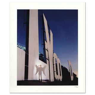 Robert Sheer, "The Agent Angel at the Hollywood Sign" Limited Edition Single Exposure Photograph, Numbered and Hand Signed with Certificate of Authent