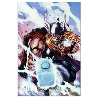 Marvel Comics "Thor: Heaven and Earth #3" Numbered Limited Edition Giclee on Canvas by Agustin Padilla with COA.