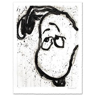 I Can't Believe my Ears, Darling Limited Edition Hand Pulled Original Lithograph by Renowned Charles Schulz Protege, Tom Everhart. Numbered and Hand S