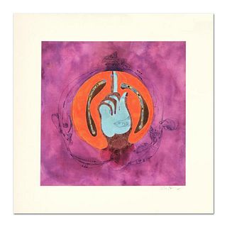 Lu Hong "Mudra Tarjani, Vigilance" Hand Signed Limited Edition Giclee with Letter of Authenticity.