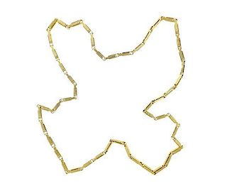 Tiffany &amp; Co 18K Gold Long  Link Necklace