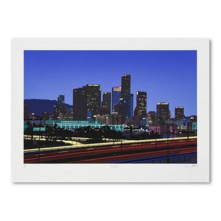 Armond Fields (1930-2008), "Downtown" Limited Edition Hand Pulled Original Serigraph, Numbered and Hand Signed with Letter of Authenticity.