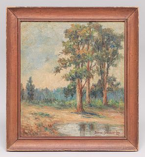 Bertha Stringer Lee (1869-1937) California Landscape Painting c1920s
