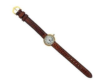 Cartier 18k Gold Manual Wind Watch
