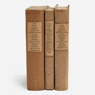  3 Volumes of Missouri State Law (1859, 1868, 1871)