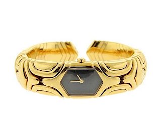 Bvlgari Bulgari Parentesi 18k Gold Watch Bracelet BJ 02