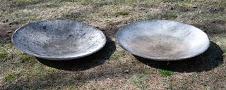 Pair of Large Eternit Saucer Planters Designed by Willy Guhl