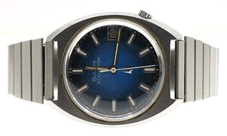BULOVA ACCUTRON STAINLESS STEEL ELECTRICAL WRISTWATCH