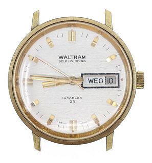 WALTHAM SELF-WINDING DAY DATE AUTOMATIC WRISTWATCH