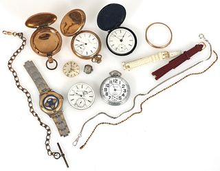 POCKET WATCHES & ACCESSORIES FOR PARTS OR REPAIRS