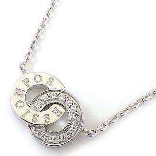 PIAGET NECKLACE POSSESSION LOGO ROUND DOUBLE CIRCLE