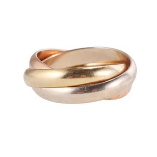 Cartier Trinity 18k Gold Rolling Band Ring Size 62