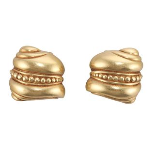 Kieselstein Cord 18k Gold Iconic Design Earrings