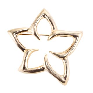 Tiffany & Co 18k Gold Flower Brooch Pin