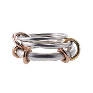 Spinelli Kilcollin Gold Silver Set of Three Linked Rings
