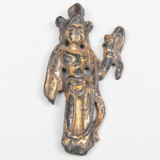 Chinese Gilt-Bronze Figure of Bodhisattva