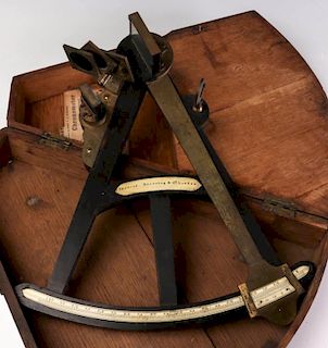 A SPENCER, BROWNING & CO. OCTANT AND CASE