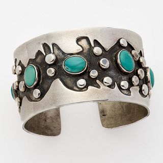  Sterling Turquoise Cuff