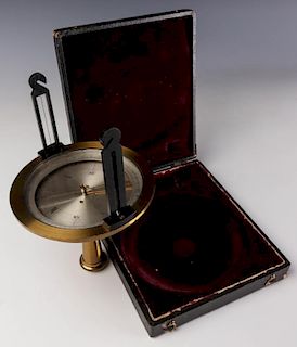 A 19TH CENTURY FRENCH SURVEYOR'S COMPASS