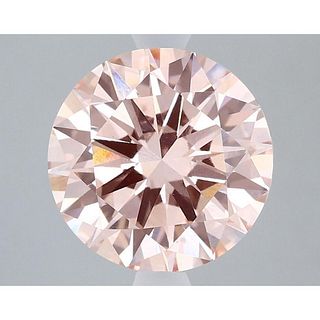 3.00 ct, Intense Pink/VS1, Round cut IGI Graded Lab Grown Diamond