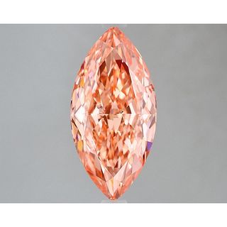 3.03 ct, Vivid Pink/VS2, Marquise cut IGI Graded Lab Grown Diamond