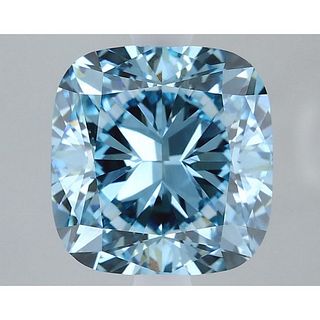 3.23 ct, Vivid Blue/VVS2, Cushion cut IGI Graded Lab Grown Diamond