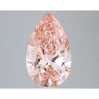 2.88 ct, Vivid Pink/VS1, Pear cut IGI Graded Lab Grown Diamond