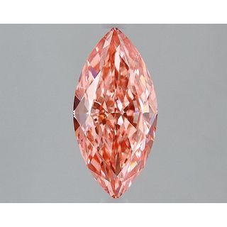 2.51 ct, Vivid Pink/VS1, Marquise cut IGI Graded Lab Grown Diamond