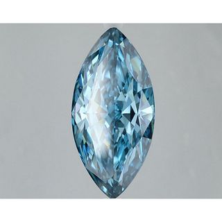 5.84 ct, Vivid Blue/VS2, Marquise cut IGI Graded Lab Grown Diamond