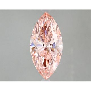 3.14 ct, Vivid Pink/VS1, Marquise cut IGI Graded Lab Grown Diamond