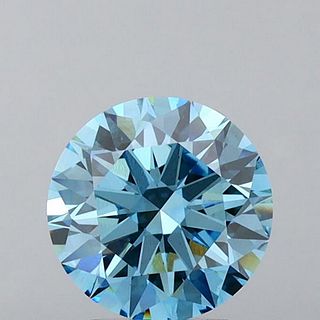 3.56 ct, Vivid Blue/VS2, Round cut IGI Graded Lab Grown Diamond