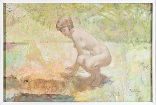 THORTON UTZ, Nude, oil on canvas