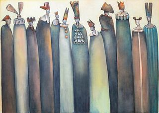 NATASHA TUROVSKY, The Twelve Admirers, Print on Canvas