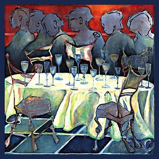 NATASHA TUROVSKY, The Last Supper, print on canvas