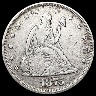 1875 Twenty Cent Piece CLOSELY UNCIRCULATED