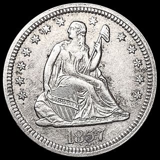 1857 Seated Liberty Quarter CLOSELY UNCIRCULATED