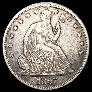 1857-S Seated Liberty Half Dollar NEARLY UNCIRCULA