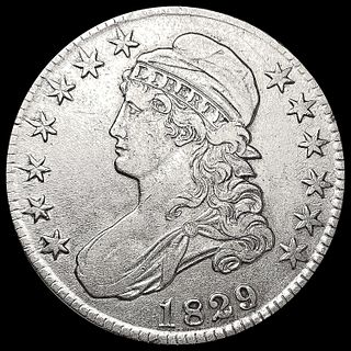 1829/7 Capped Bust Half Dollar CLOSELY UNCIRCULATE